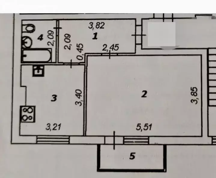 1-комнатная квартира: Белгород, Беловская улица, 12к1 (42.5 м) - Фото 2