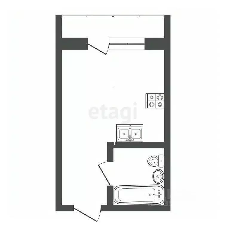 Студия Краснодарский край, Анапа Пионерский просп., 3Г (35.7 м) - Фото 2