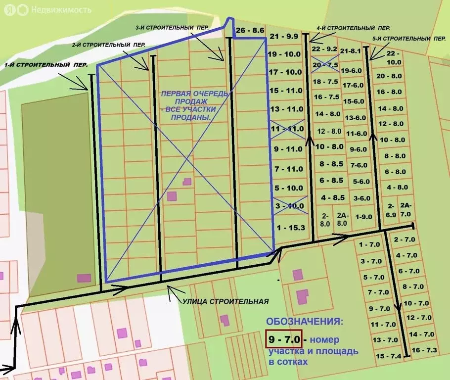 Участок в деревня Шумятино, 5-й Строительный переулок (15 м) - Фото 1