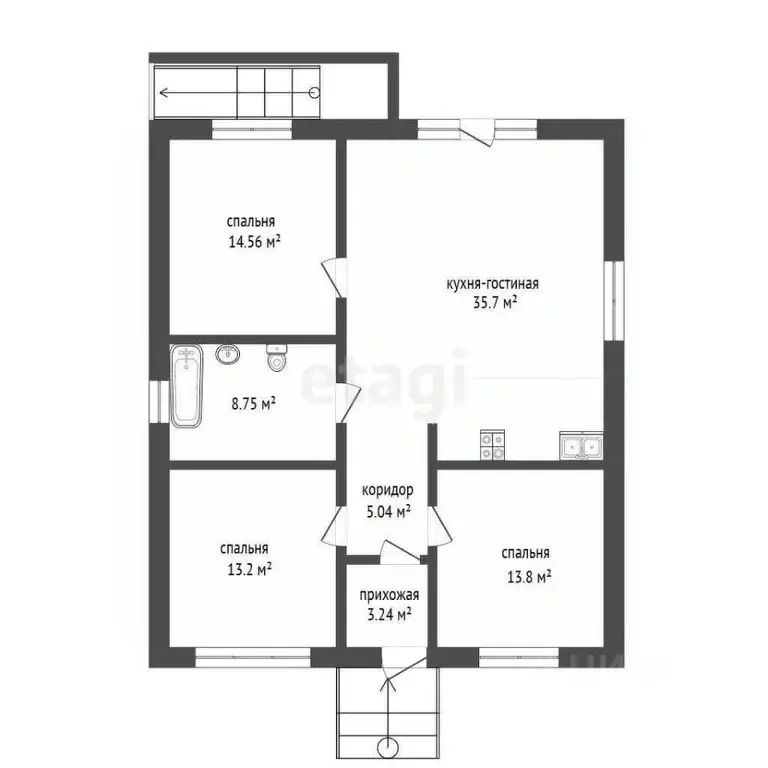 Дом в Ставропольский край, Ессентуки пос. Калинина,  (158 м) - Фото 2