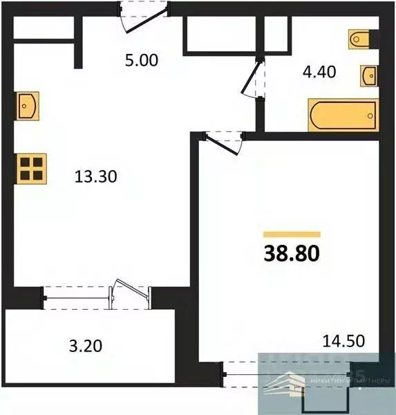 1-к кв. Воронежская область, Воронеж бул. Содружества, 6 (38.8 м) - Фото 1