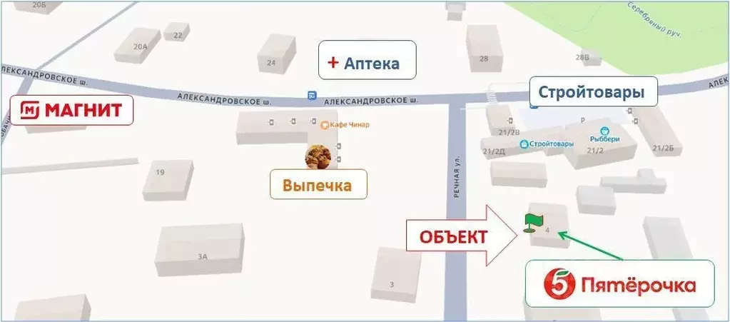 Торговая площадь в Санкт-Петербург пос. Белоостров, Речная ул., 4 (65 ... - Фото 2