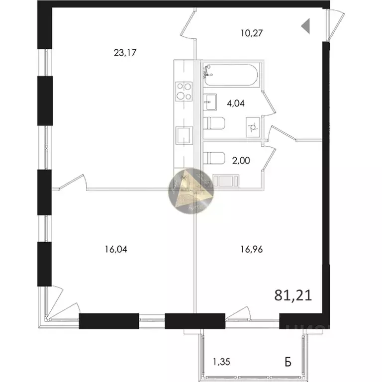 2-к кв. Санкт-Петербург, Санкт-Петербург, Сестрорецк Авиационная ул., ... - Фото 2