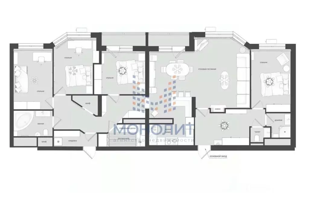 5-к кв. Москва ул. Госпитальный Вал, 5С12 (140.0 м) - Фото 2