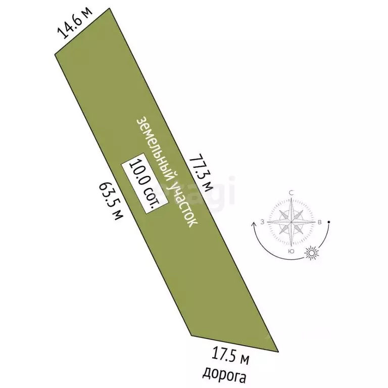 Участок в Крым, Алушта  (9.99 сот.) - Фото 1