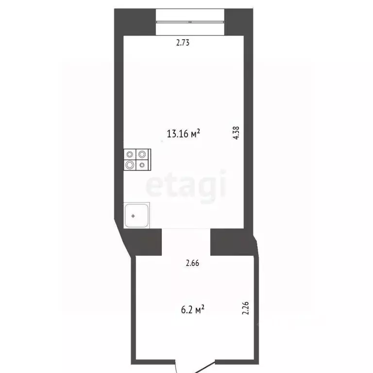 Комната Ростовская область, Ростов-на-Дону ул. Туполева, 4/1 (18.0 м) - Фото 0