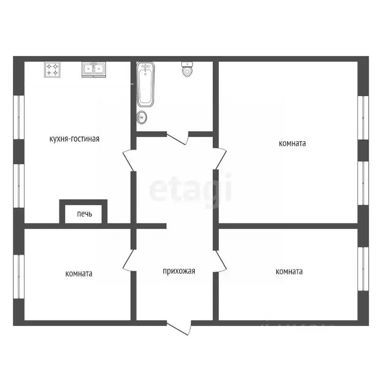 Дом в Свердловская область, Талицкий городской округ, пос. Троицкий ... - Фото 2