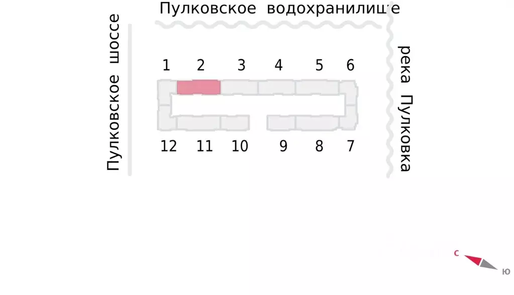 Студия Санкт-Петербург пос. Шушары, Пулково Лэйк жилой комплекс (23.3 ... - Фото 2