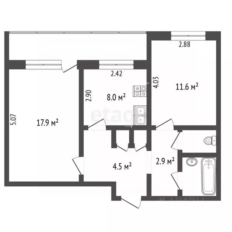 2-к кв. Ярославская область, Ярославль Липовая Гора жилрайон, ул. ... - Фото 2