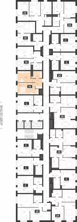 1-к. квартира, 34,6 м, 2/25 эт. - Фото 1