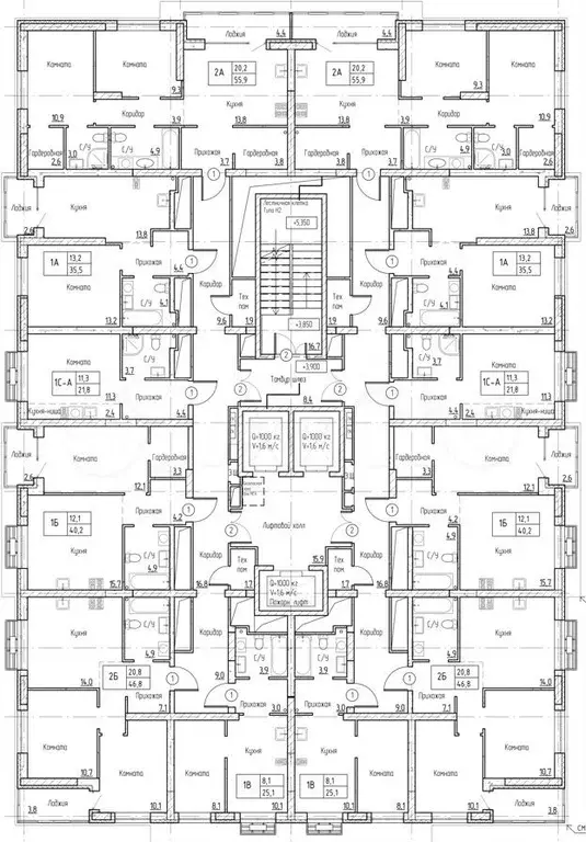 Квартира-студия, 21,8 м, 4/23 эт. - Фото 1