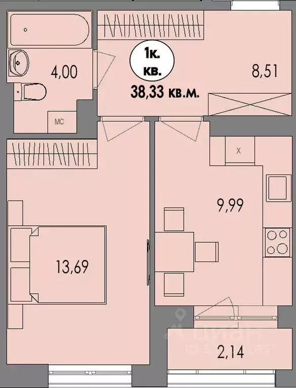 1-к кв. Карелия, Петрозаводск Перевалка-2 тер., Университетский ... - Фото 0