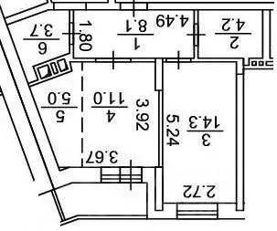 2-к кв. Новосибирская область, Новосибирск ул. Николаева, 18 (50.0 м) - Фото 0