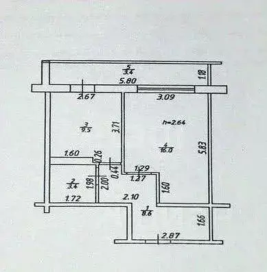 1-к кв. Татарстан, Казань ул. Академика Павлова, 13Б (37.5 м) - Фото 2