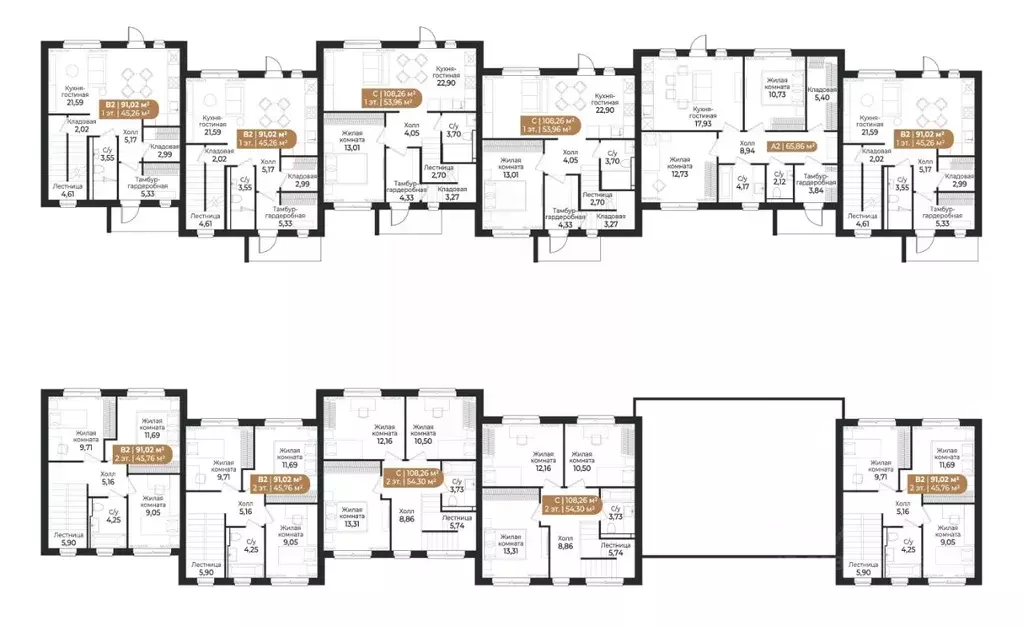Таунхаус в Ленинградская область, Всеволожск ш. Южное (91 м) - Фото 2