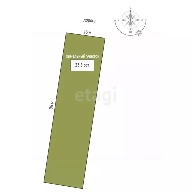 Участок в Тамбовская область, Тамбовский муниципальный округ, пос. ... - Фото 2