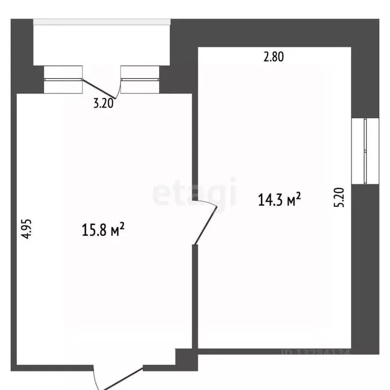 Комната Вологодская область, Череповец ул. Металлургов, 16 (30.1 м) - Фото 2