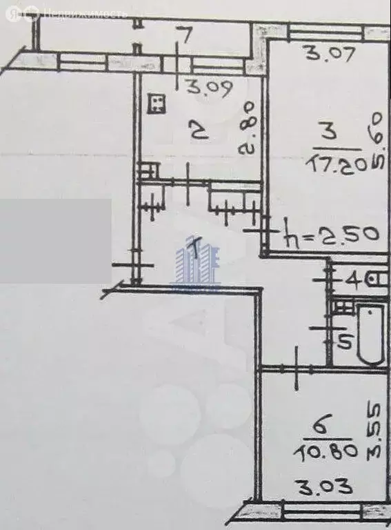 2-комнатная квартира: Чебоксары, улица Ахазова, 3 (55.7 м) - Фото 1