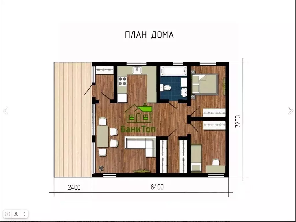 Дом в Карелия, Петрозаводск Береговая ул., 2 (77 м) - Фото 1