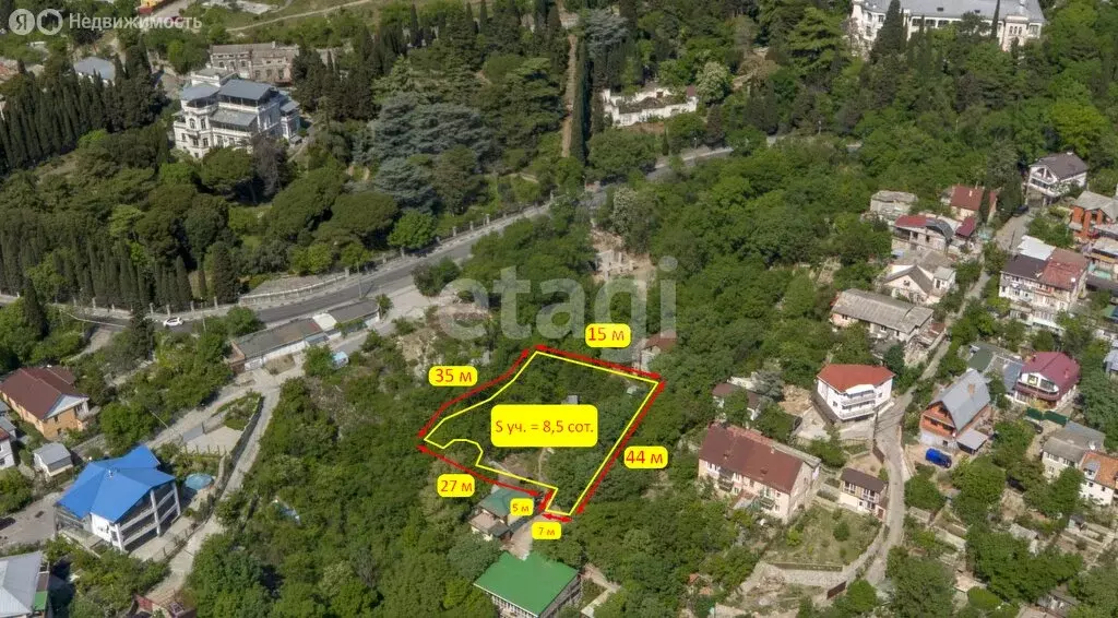 Участок в Ялта, улица Мошкарина (8.5 м) - Фото 1