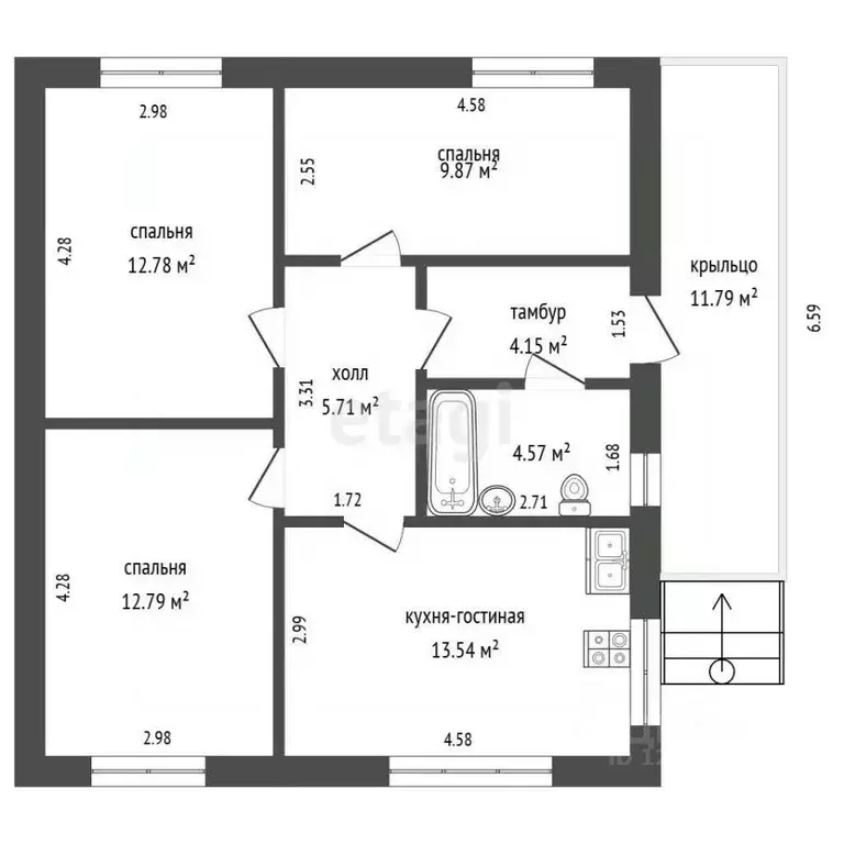 Дом в Московская область, Зарайск муниципальный округ, д. Машоново 32 ... - Фото 2