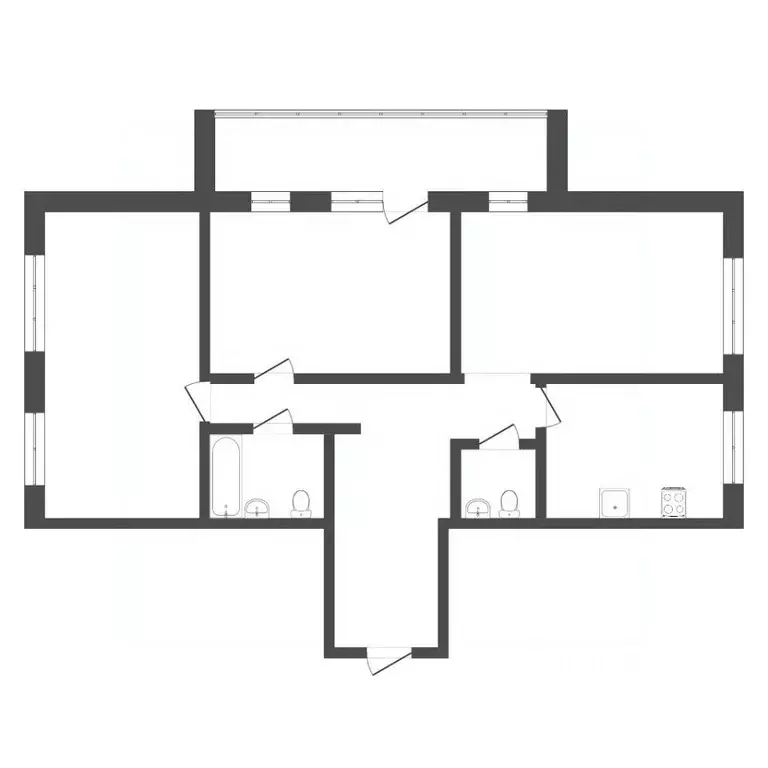 3-к кв. Тюменская область, Тюмень Полевая ул., 105к6 (95.65 м) - Фото 2