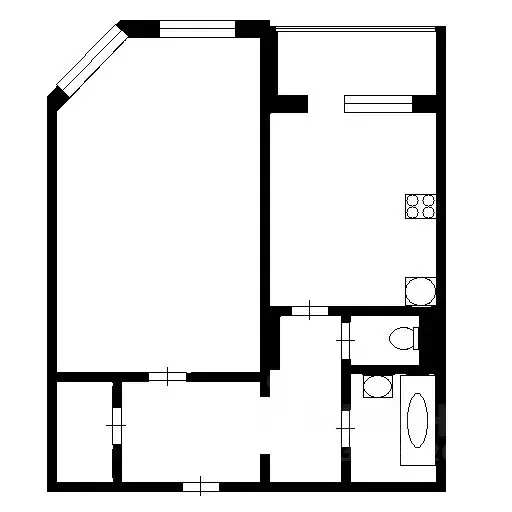 1-к кв. Саха (Якутия), Якутск ул. Н.Е. Мординова, 32/1 (36.0 м) - Фото 2