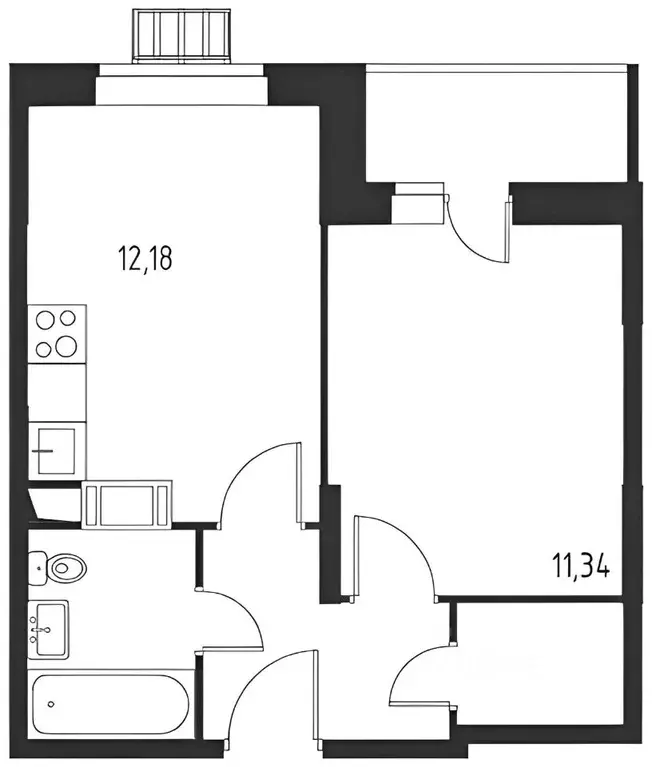 1-к кв. Москва ш. Рязановское, 31к1 (36.0 м) - Фото 1