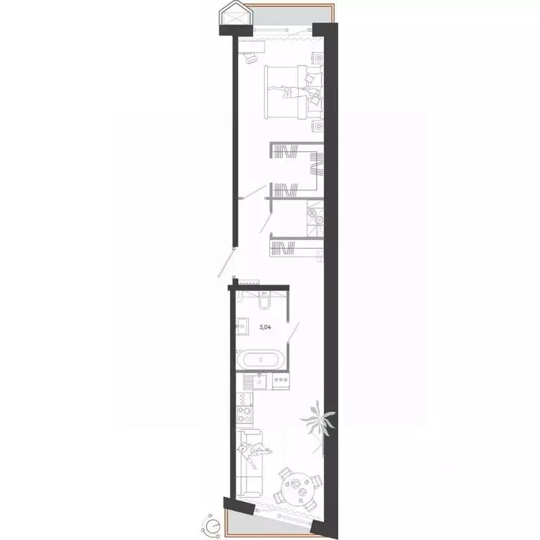 1-к кв. Приморский край, Владивосток Бархатная ул. (51.75 м) - Фото 1