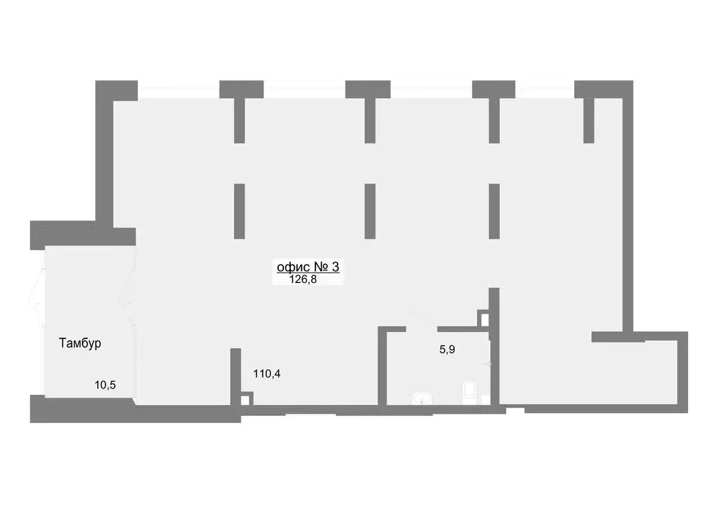 Офис (126.8 м) - Фото 2