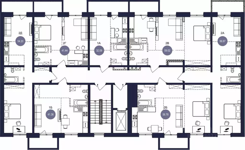 2-к кв. Иркутская область, Братск ул. Металлургов, 8 (41.44 м) - Фото 1