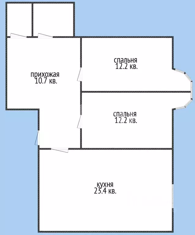 2-к кв. Дагестан, Махачкала ул. Ломоносова, 4 (67.0 м) - Фото 1