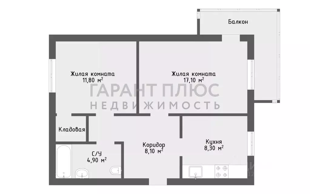 2-к кв. Липецкая область, Липецк ул. А.Г. Стаханова, 7 (51.7 м) - Фото 2
