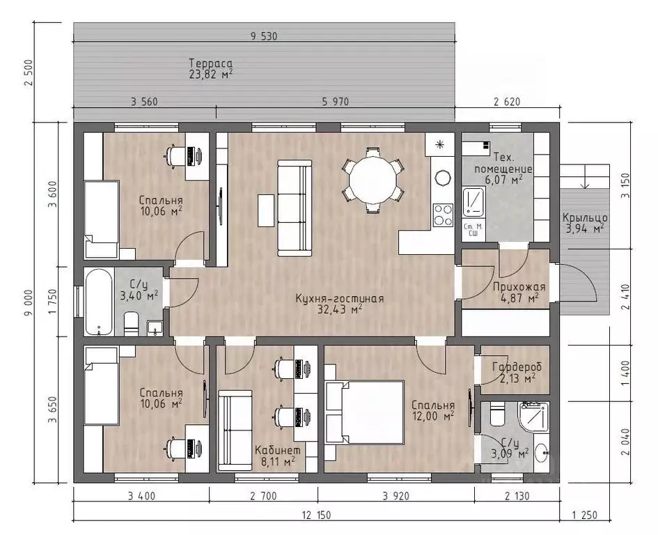 Дом в Ленинградская область, Всеволожское городское поселение, СОСН ... - Фото 2