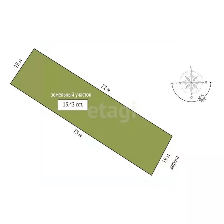 Участок в Мордовия, Саранск городской округ, с. Зыково  (13.42 сот.) - Фото 1