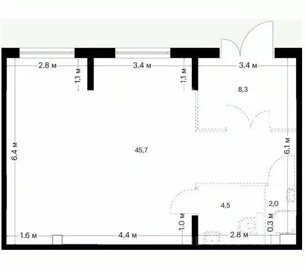 Помещение свободного назначения в Москва Середневский Лес жилой ... - Фото 2