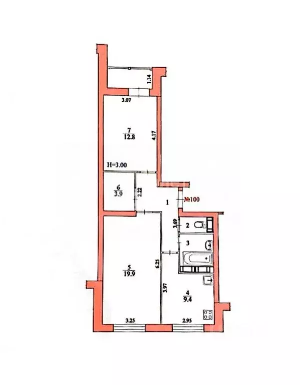 2-к кв. Волгоградская область, Волгоград ул. Лермонтова, 30 (57.5 м) - Фото 2