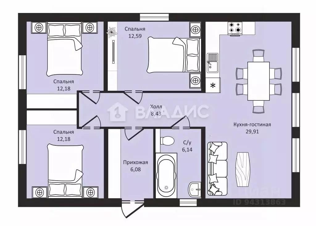 Дом в Владимирская область, Собинский муниципальный округ, пос. ... - Фото 2