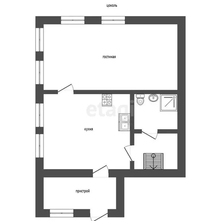 3-комнатная квартира: Троицк, Октябрьская улица, 26 (71 м) - Фото 2