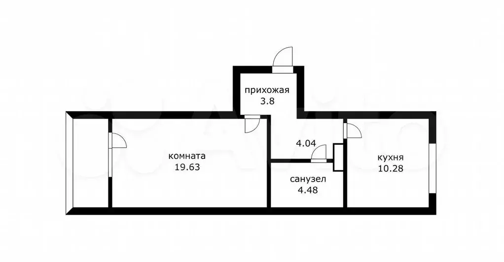 1-к. квартира, 46 м, 4/16 эт. - Фото 0