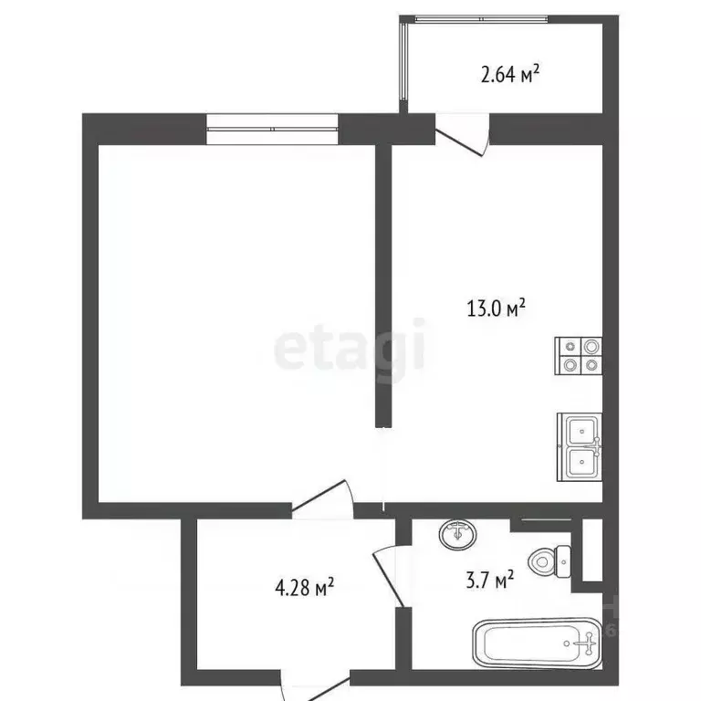 1-к кв. Краснодарский край, Анапа ш. Супсехское, 47к2 (36.5 м) - Фото 2