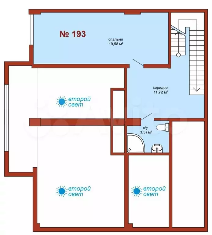 2-к. квартира, 128,4 м, 8/8 эт. - Фото 1