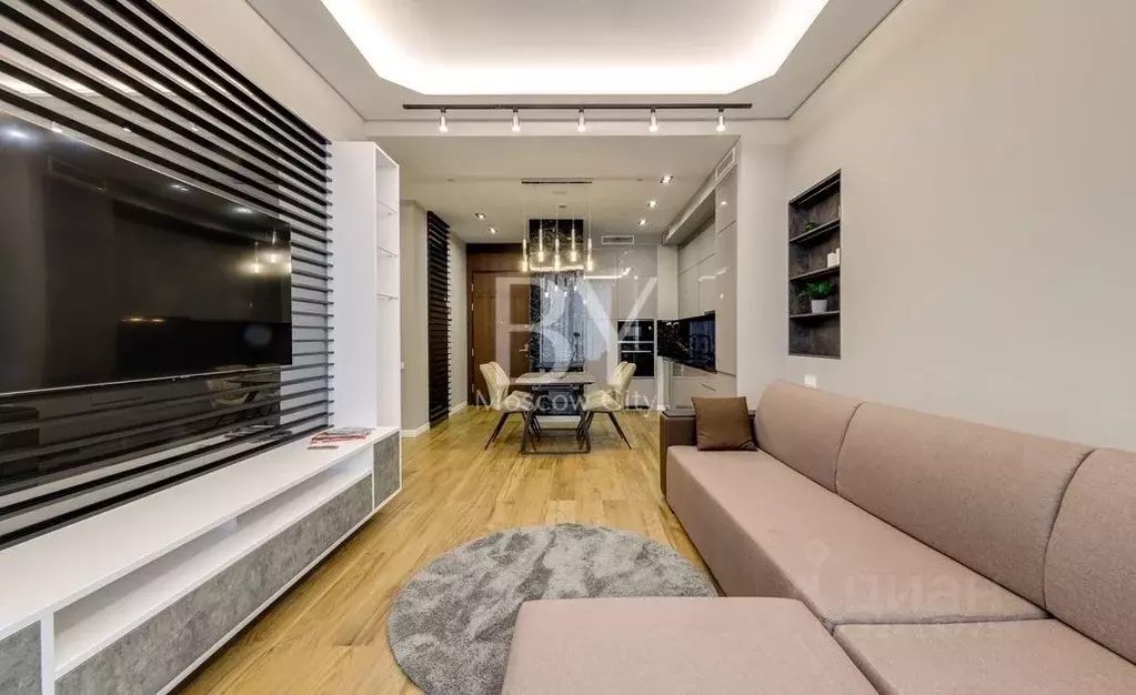 2-к кв. Москва 1-й Красногвардейский проезд, 22с2 (62.0 м) - Фото 1