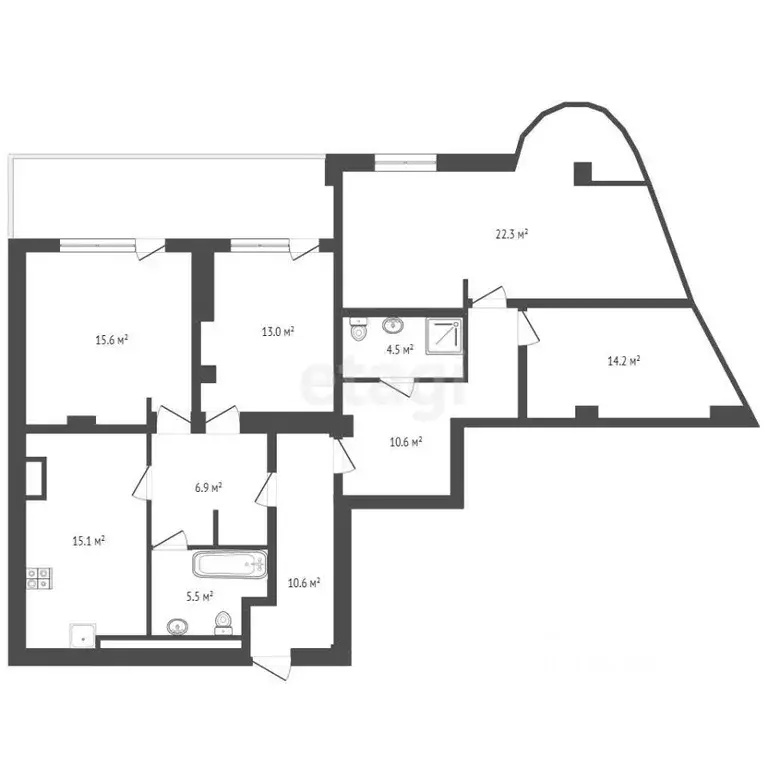 4-к кв. Крым, Ялта ул. Руданского, 8Б (150.0 м) - Фото 1