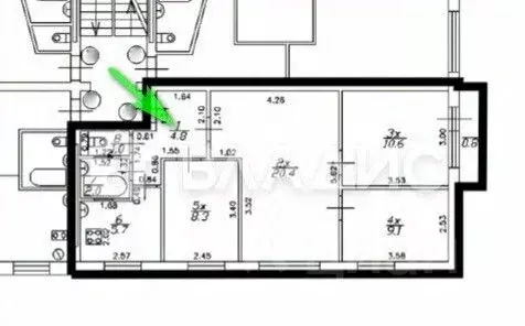 4-к кв. Калининградская область, Приморск ш. Калининградское, 2А (61.9 ... - Фото 1