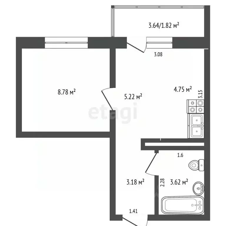 Студия Ростовская область, Ростов-на-Дону ул. Дмитрия Петрова, 13 ... - Фото 2
