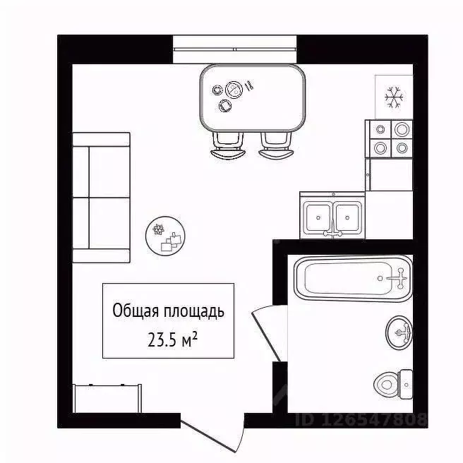 1-к кв. Новосибирская область, Новосибирск ул. Котовского, 18/1 (25.0 ... - Фото 2