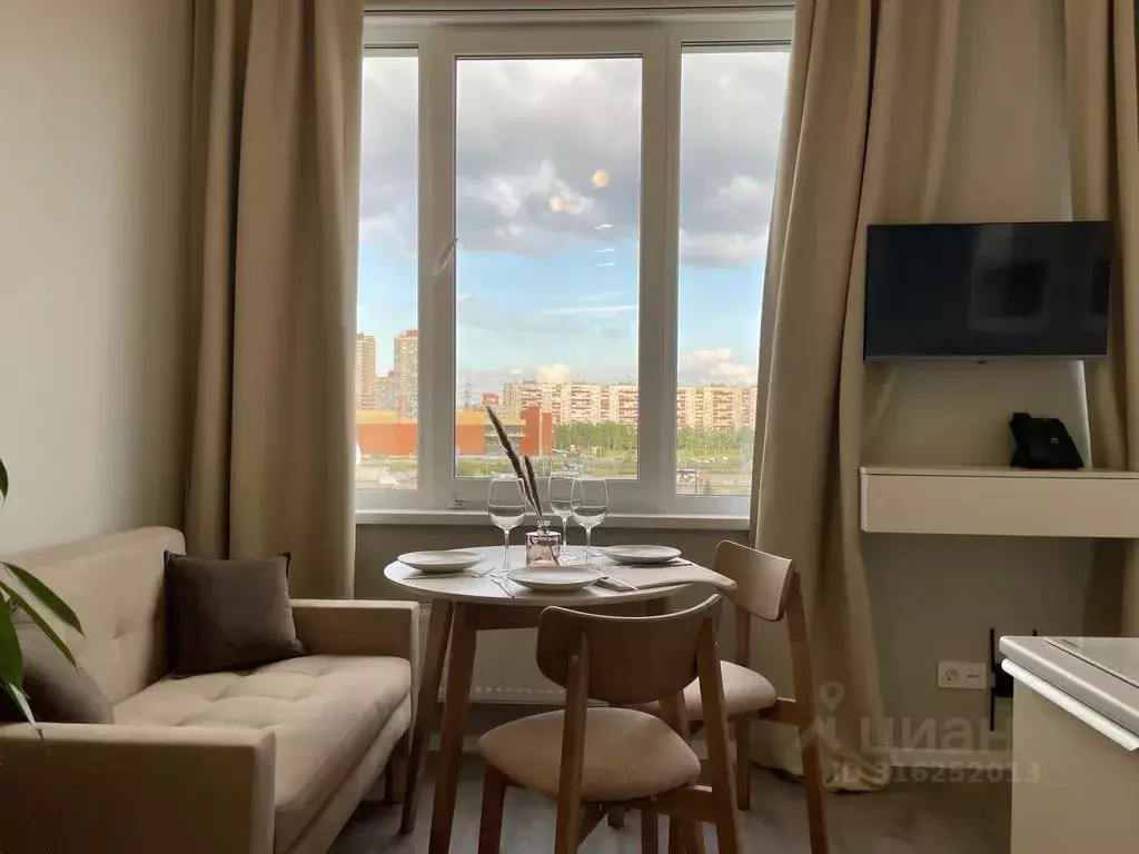 Студия Санкт-Петербург Витебский просп., 99к1 (28.0 м) - Фото 1
