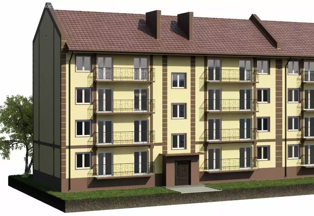 3-комнатная квартира: Холмогоровка, Южная улица, 12А/1 (115.91 м) - Фото 1