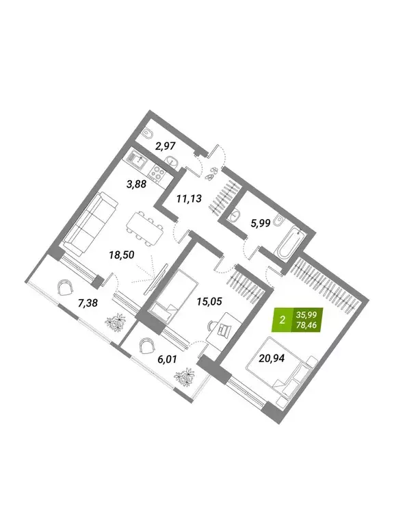 Продаётся 3-к квартира, 77 м - Фото 1